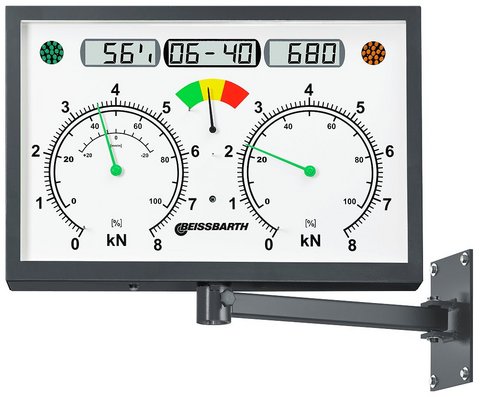 Display RAL 7016 | analog, rectangular | LCD, swivel arm, IR receiver | 1 691 601 762