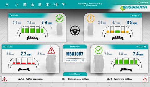 Tyre diagnosis system Easy Tread 2.0 | Build your own device | 1 691 200 002